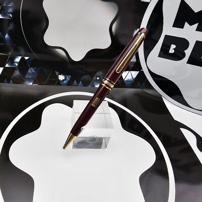 MONTBLANC Meisterstuck Burgundy / Red 164R Classic Gold Trim Ballpoint Pen MINT!