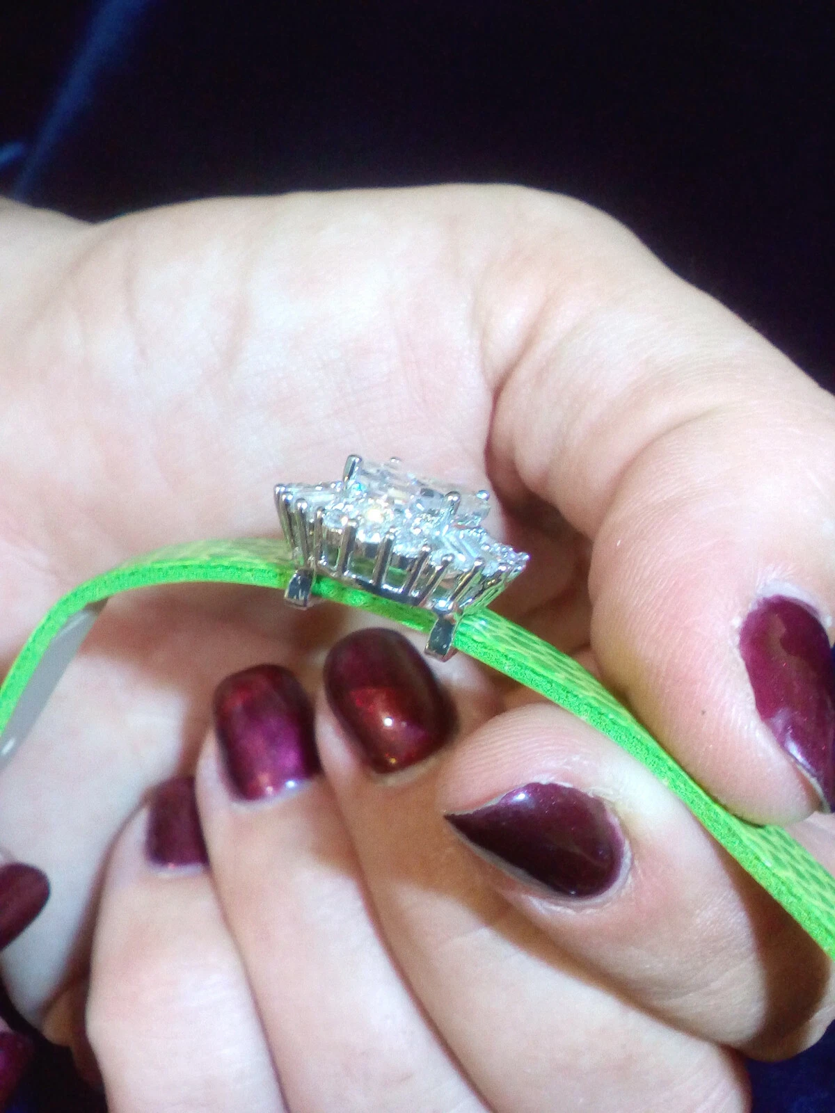 Bracciale Donna SWAROVSKI ORIGINALI Argento 925 Cristalli Verde Ragazza Sposa