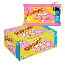 Full Box 15x Pack Starburst All Pink Strawberry Assorted Gummies King Size | 3oz