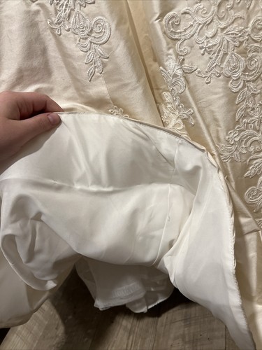 Size 12 Martina Liana Ivory 100% Silk Mermaid Wedding Dress Strapped/ Strapless - Picture 9 of 10