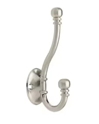 Everbilt Decorative Coat and Hat Hook Satin Nickel