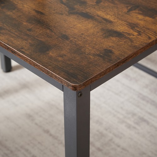 Dining Table Set,Barstool Dining Table W/2 Benches 2 Back Chairs,Breakfast Table - Picture 5 of 11