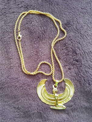 Ägypten   ISIS-Kette ca. 60 cm lang Goldfarben