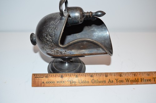 De colección William Adams EPOC Sheffield Inglaterra Silver Sugar Scuttle con persecución floral - Imagen 5 de 15