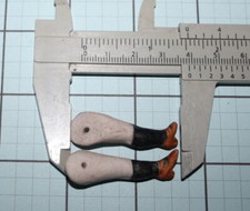 Antique original bisque legs for Dollhouse Doll SIZE SEE PHOTOS