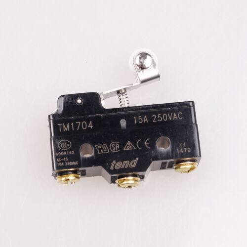 Interruttore micro limite leva a rullo cerniera corta 250 V 15 ampere TM-1704 - Foto 2 di 4