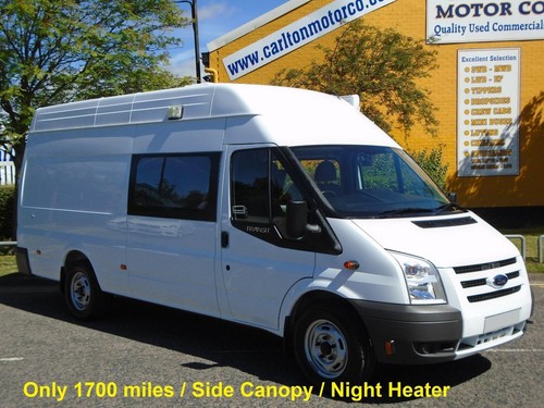Ford Transit 140 T350EL Jumbo D/Crew,Office,Race,Window Van Only 1,657 miles