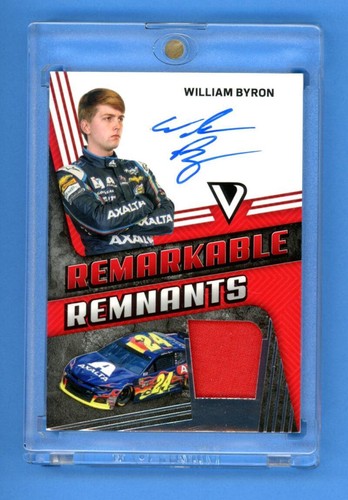 William Byron Auto 74/126 2018 Panini Victory Lane Remarkable Remnants #10