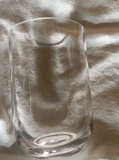 Set Of 4 Hurricane Clear Glass Holder Vase. 6” Tall 4” Wide.