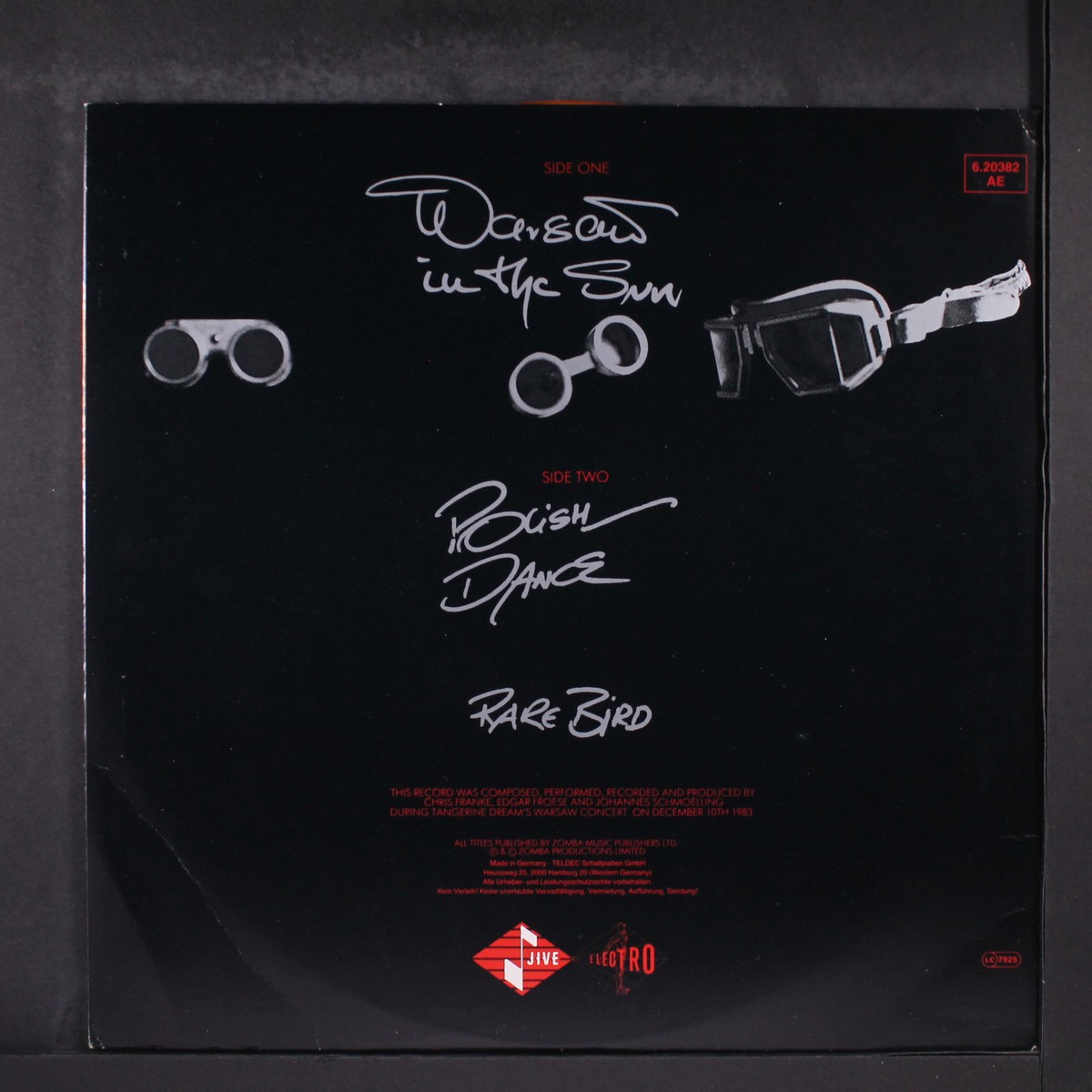 TANGERINE DREAM: warsaw in the sun / polish dance / rare bird JIVE