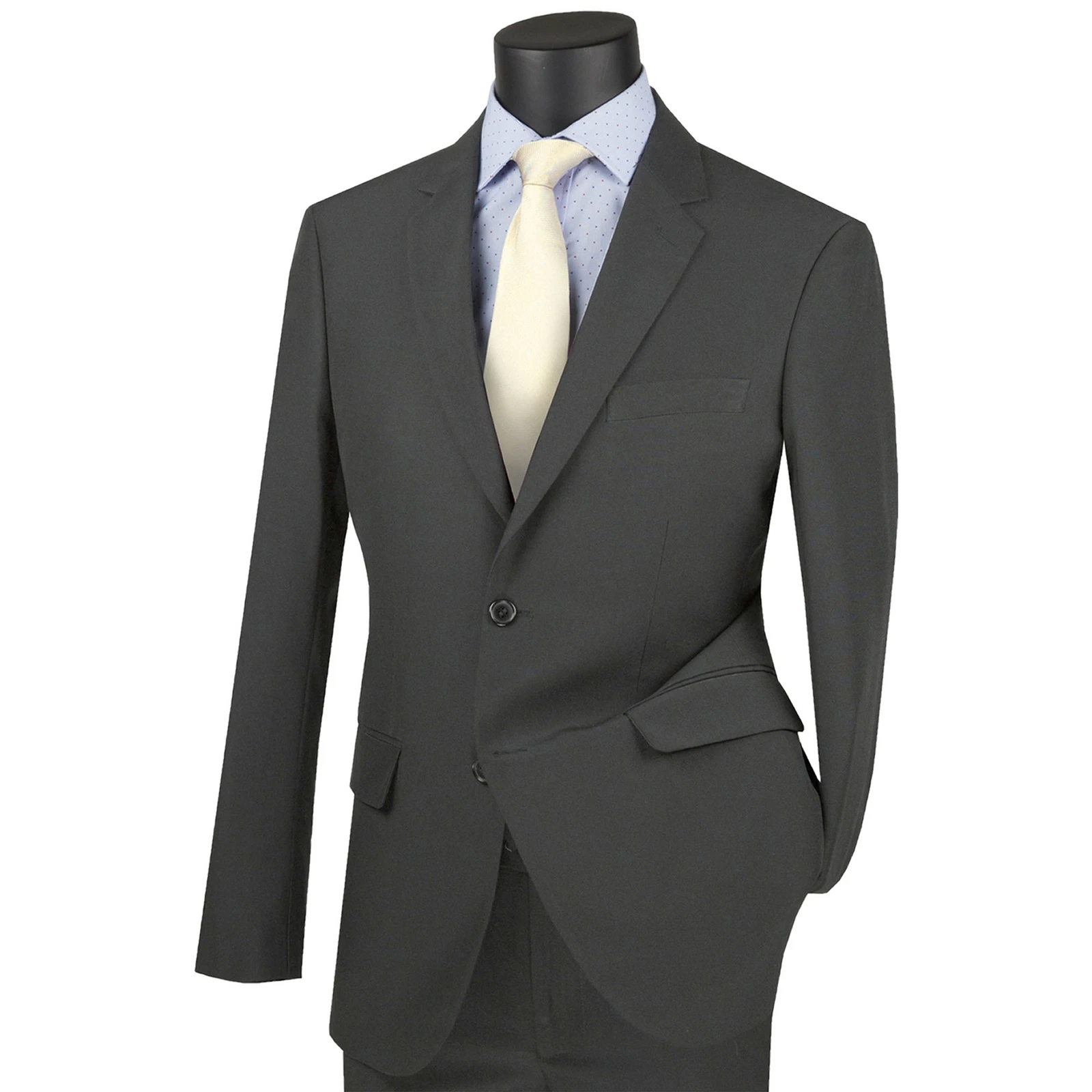 LUCCI Men's Gray 2-Button Skinny-Fit Poplin Polyester Suit - NEW
Opens in a new window or tab