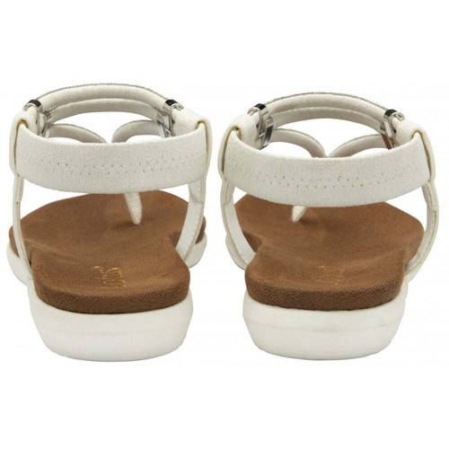 Lotus Womens Diamante Sandals Toe Post Thong Elastic Strap - Chica White Pink - Picture 12 of 17
