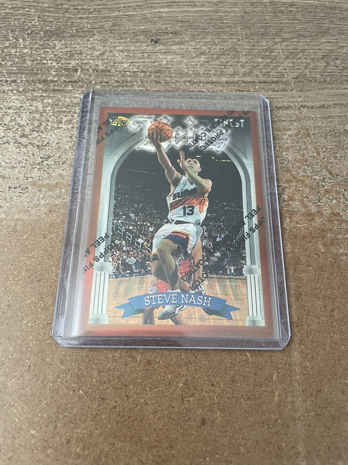 1996-97 Topps Finest Steve Nash RC #217 Refractor W/Peel