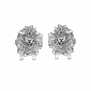 Sheep Gift Earrings Sterling Silver White Sheep Gift Earrings Sterling Silver White