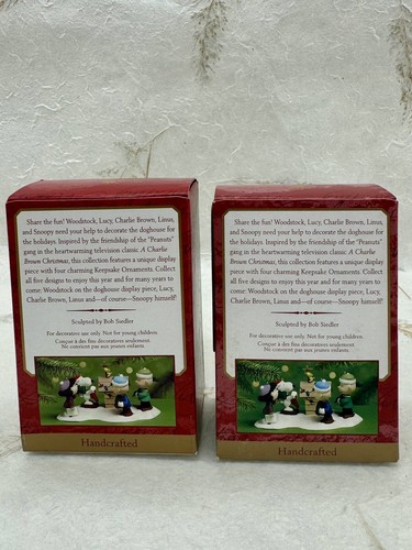Hallmark Keepsake Ornament 2000 Peanuts A Snoopy Navidad Juego Completo Nuevo en Caja - Imagen 15 de 15