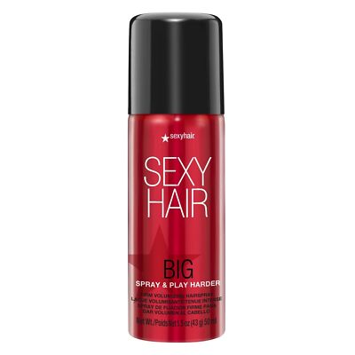 SexyHair Big Spray & Play Harder Hairspray Travel Size, 1.5 Oz ( dented)