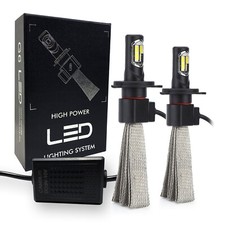 A1 Auto 9003 Hb2 H4 Fanless Bulb High Low Beam Conversion Kit 6000k Xenon White