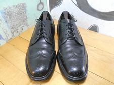 Nunn Bush Black Leather Longwing Oxfords Men's 10.5 see msmts 
