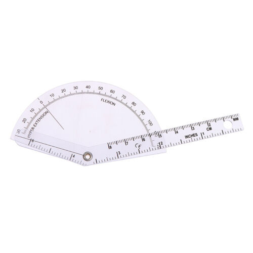 Medical Finger Goniometer Plastic Protractor 180 Degree Angle Ruler Finger - Picture 2 of 12