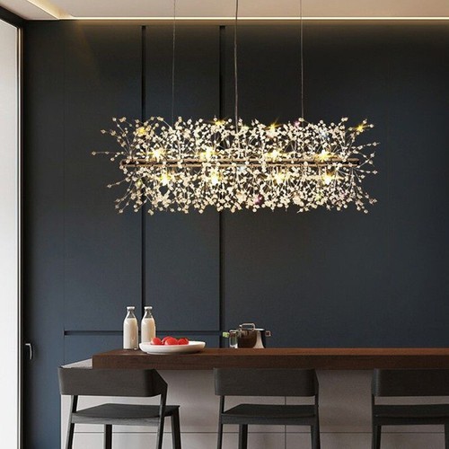 Crystal Kitchen Lamp Pendant Light Bar Ceiling Lights Luxury Chandelier Lighting - Picture 5 of 6
