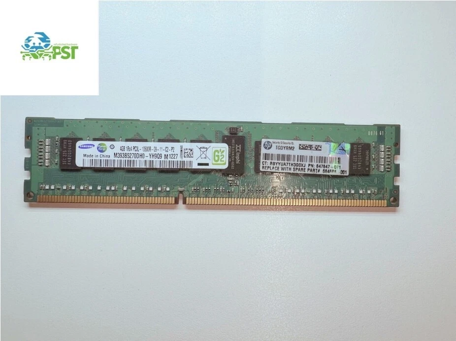 Memoria RAM DDR3 ECC Registered HP 647647-071 - Image 2 of 3
