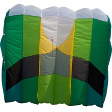 KAP Foil Kite 5.0 Single Line 94"x 79" 69-ft Fringe Tail by HQ Kites Designs