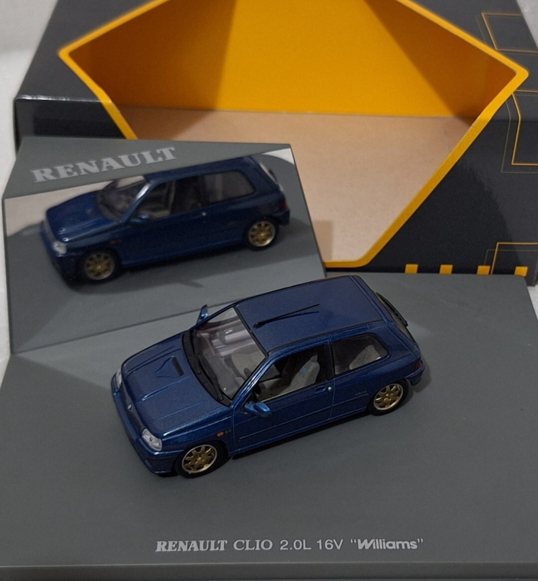 Renault Clio Williams 2.0L 16v 1993 Blue 1:43 Norev 77 11 423 252