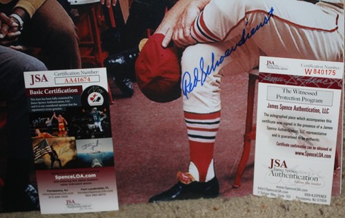 1968 St Louis Cardinals "Million Dollar" Team signed 16x20 by 8 Gibson Brock JSA - Picture 5 of 5