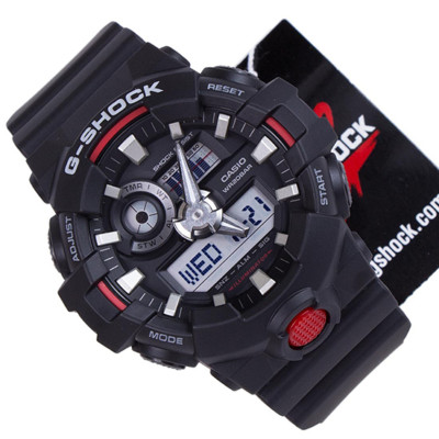 Casio G-Shock GA-700-1A Black Super Illuminator Analog Digital