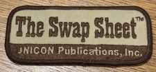 Vintage THE SWAP SHEET Advertising Mailer by UNICON PUBLICATIONS, Inc. Patch
