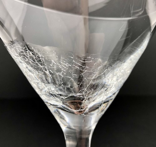 Pier One Borde en ángulo Cristal Craquelado Martini Vidrio Inclinado Cóctel - Imagen 10 de 18