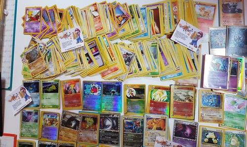 Lot 300 Pokemon Karten Common Uncommon Rare Foil Holo Reverse Ex Gx Full Art - Bild 4 von 5