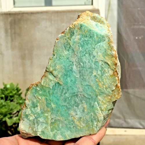 985g Natural Blue Green Amazonite Quartz Crystal Healing Rough Specimen Ebay