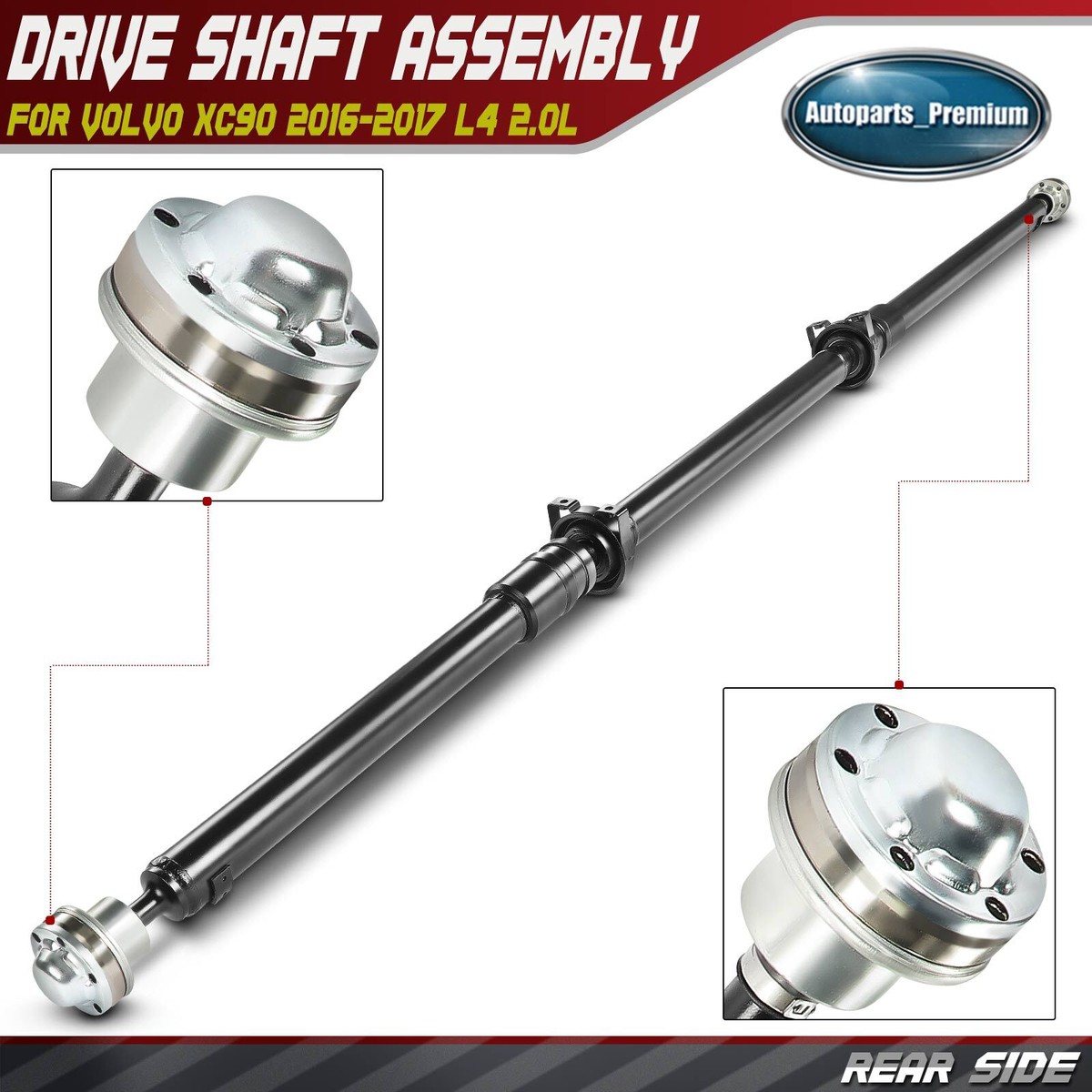 Rear Driveshaft Prop Shaft Assembly for Volvo XC90 2016-2017 L4