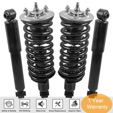4PCS Complete Shocks Struts w Coil Spring For 05-11 Nissan Pathfinder Front+Rear