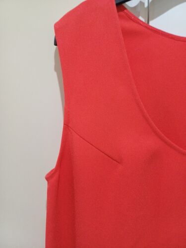 M&S Autograph Scoop Neck Midi Column Dress UK SIZE 16 REGULAR ORANGE RRP £89 - Picture 5 of 10