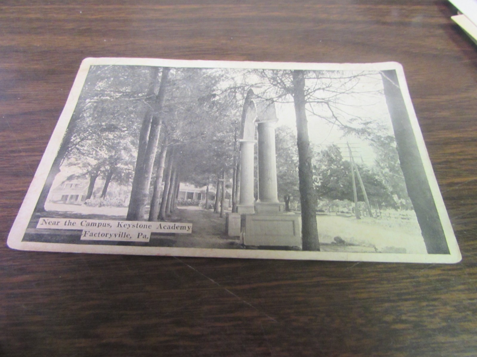 VINTAGE NEAR THE CAMPUS KEYSTONE ACADEMY FACTORYVILLE PA POST