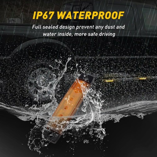 10 Pods Amber LED Rock Crawling Light Offroad Truck UTV ATV Underbody Lights EOD - Picture 4 of 7