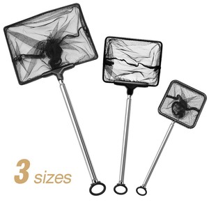 Aquarium-Fish-Net-Long-Handle-Extending-Shrimp-Cleaning-Tool-Mesh-Netting-Scoop