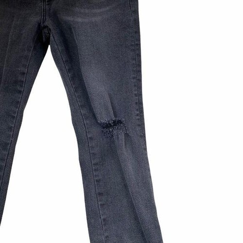 Hudson Charcoal Skinny Jeans with Fray Hem size 12 girl - Picture 3 of 8