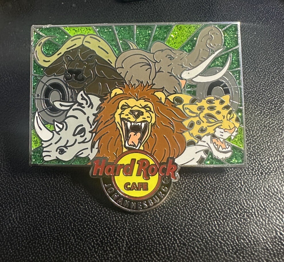Hard Rock Cafe Pin JOHANNESBURG Safari Animals Hat Lapel Limited