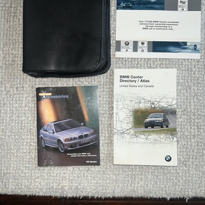 2000 BMW Z3 2.5 3.0 Roadster Coupe Owner's Manual Book w Case