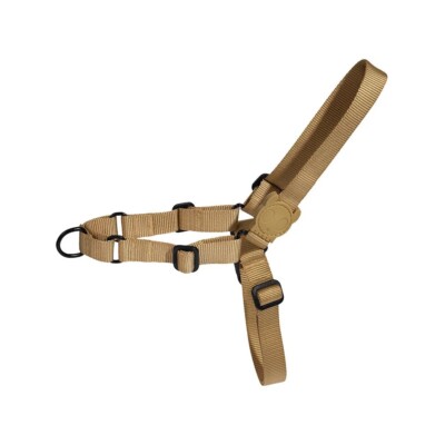 ZEE.DOG | Sand Soft-Walk Dog Harness | No-Pull Dog Harness | Beige | Front Clip