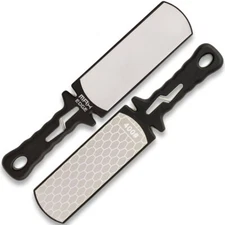 Max Edge 5 In 1 Diamond Knife Sharpener | 400-Grit and 1,000-Grit Diamond Plates