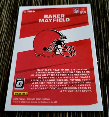2020 Panini Donruss Optic - My House! Baker Mayfield #MH-9 for