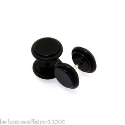 Faux Ecarteur En Bois Boucle D'Oreille Piercing Ethnique Gauge Expander