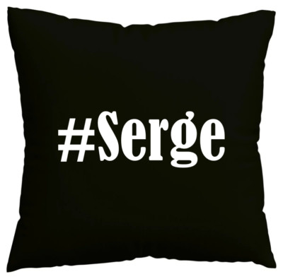 Kissenbezug #Serge I love Serge Schwarz 115853