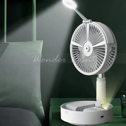 Portable Mini Mist Humidifier Spray Desktop Fan Home Use - Picture 11 of 14