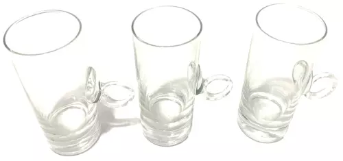 Lenox Hand-Blown Irish Coffee Crystal Glasses Mugs Set/3