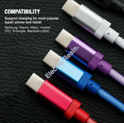 2m 3m FAST CHARGE USB 3.1 Type C USB C Charging Cable Samsung S22 iPhone 15 Pro - Picture 3 of 16